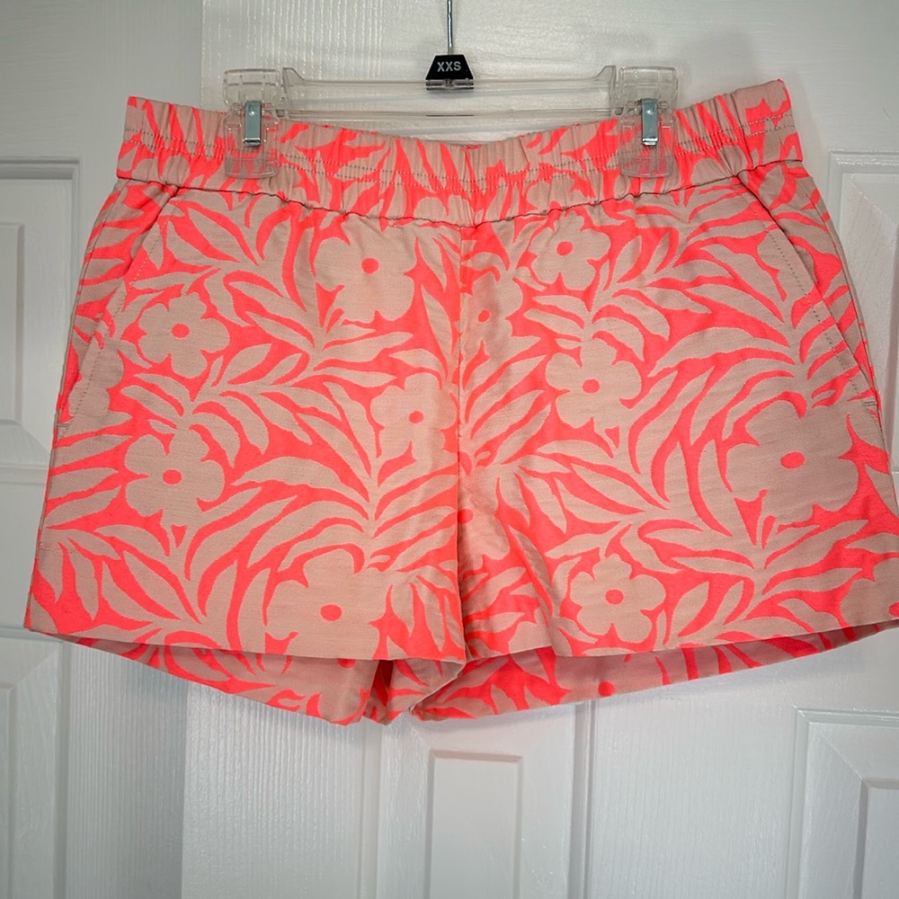 J. Crew Factory Floral Jacquard Boardwalk Shorts, XS